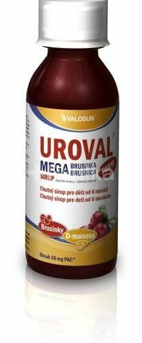 VALOSUN UROVAL MEGA BRUSNICA FORTE sirup 200 ml