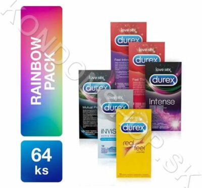 Durex Rainbow Pack 64ks